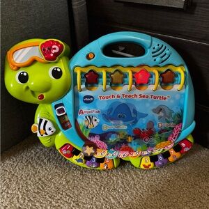 VTech Touch & Teach Sea Turtle - Green and Blue